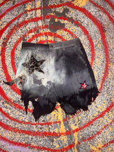 Load image into Gallery viewer, Scorched distressed shorts

